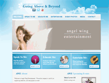Tablet Screenshot of angelwingentertainment.com